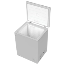 Chest Freezer, 142L, White Inner, Silv