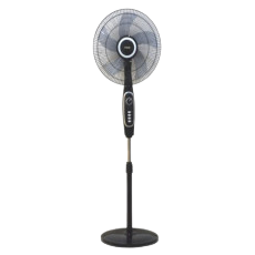 Stand Fan, 16", Black & Silver MFS1624