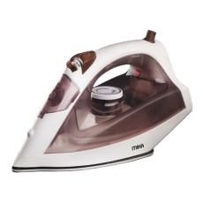 Steam Iron, Ceramic Soleplate, White &
