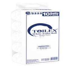 Toilex Toilet Tissue White 10s Unwrapp