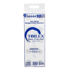 Toilex Toilet Tissue White 10s Wrapped