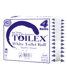 Toilex Toilet Tissue White 4s Unwrappe
