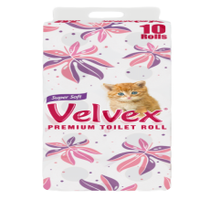 Velvex Toilet Tissue Printed Pink 10s