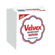 Velvex White  Ready Folded Serviettes